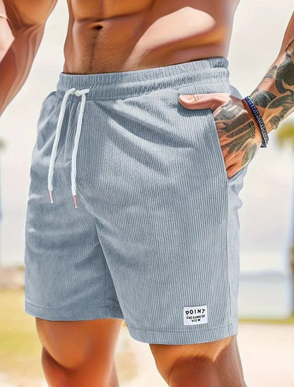Herren Schnür-Cord-Shorts – Sportlich & Modisch für Freizeit und Fitness