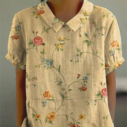 Gabrielle – Lässiges Damenhemd mit kurzem Ärmel