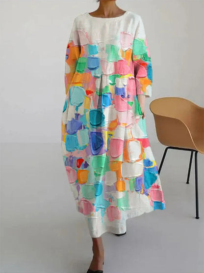 Amanda – 3D Baumwoll- und kleid mit halben Ärmeln