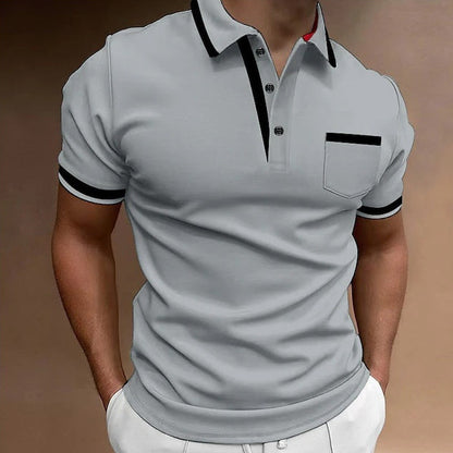 Heren poloshirt slim fit met korte mouwen – Elegante vrijetijdslook voor dagelijks gebruik & kantoor