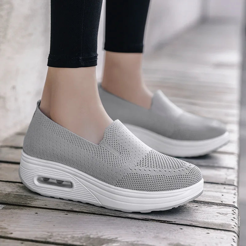 Damen Bequeme Slip-On Sneaker für Alltag und Steharbeit – Orthopädische Komfortschuhe