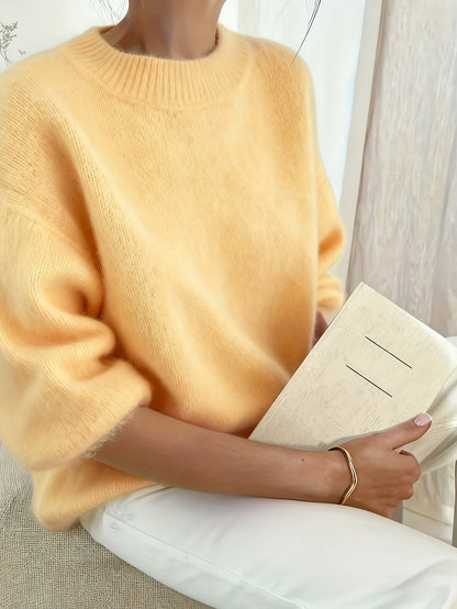 Damen Pullover im eleganten Oversized-Stil für Herbst und Winter