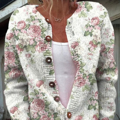 Amanda – 3D Digital Gedruckte Strickjacke für Damen