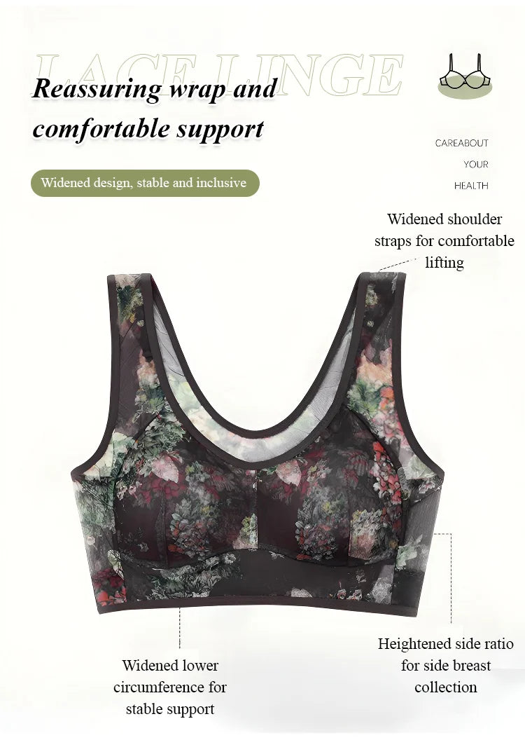 Damski komfortowy biustonosz bez fiszbin – ultralekki, oddychający, idealny na lato