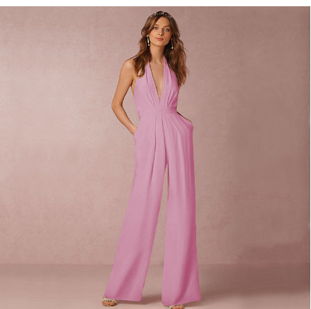 Tara – Ärmellös halter-jumpsuit
