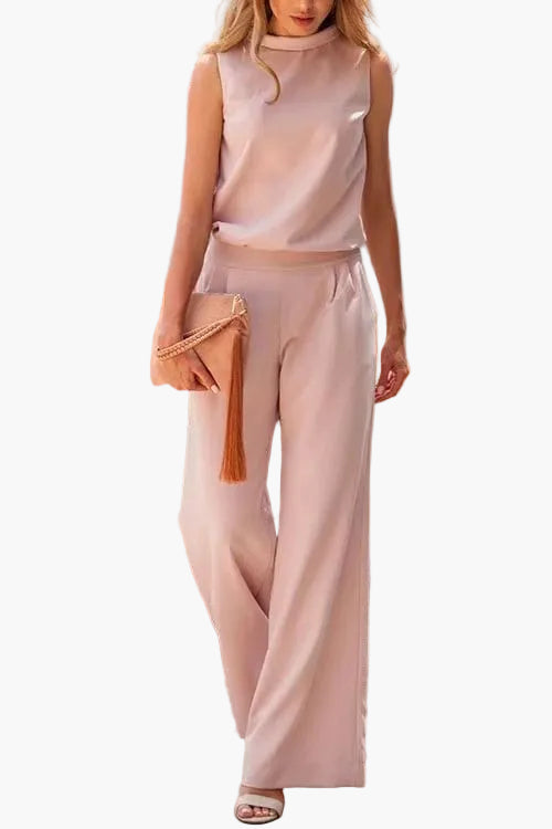 Elegante mono sin mangas para mujer – Jumpsuit de moda para oficina, tiempo libre y eventos