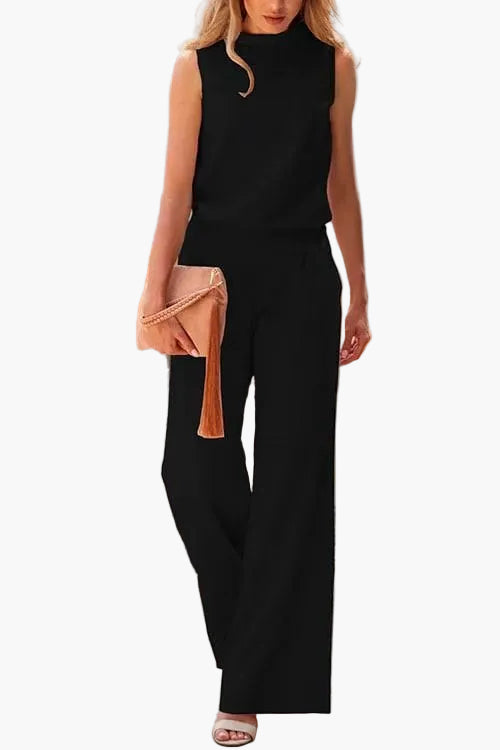 Elegante mono sin mangas para mujer – Jumpsuit de moda para oficina, tiempo libre y eventos
