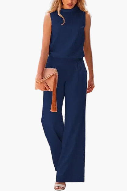 Elegante mono sin mangas para mujer – Jumpsuit de moda para oficina, tiempo libre y eventos