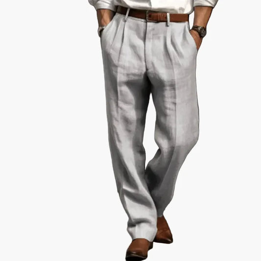 Męskie klasyczne spodnie garniturowe w stylu biznesowym – nowoczesne i uniwersalne do biura i na czas wolny