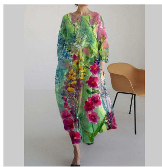 Amanda – 3D Baumwoll- und kleid mit halben Ärmeln