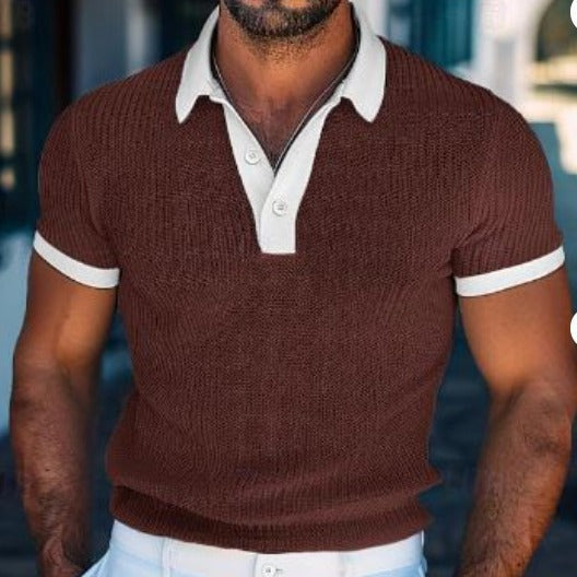 Nicholas – Kurzarm Herren Poloshirt in Mode Weiß