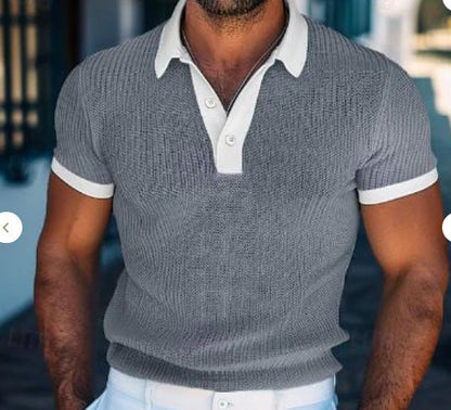 Nicholas – Kurzarm Herren Poloshirt in Mode Weiß