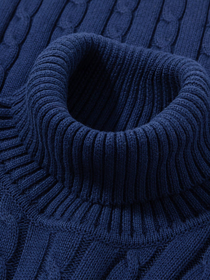 Herren Rollkragenpullover Strickmuster – Modischer Freizeitpulli für Alltag und Büro