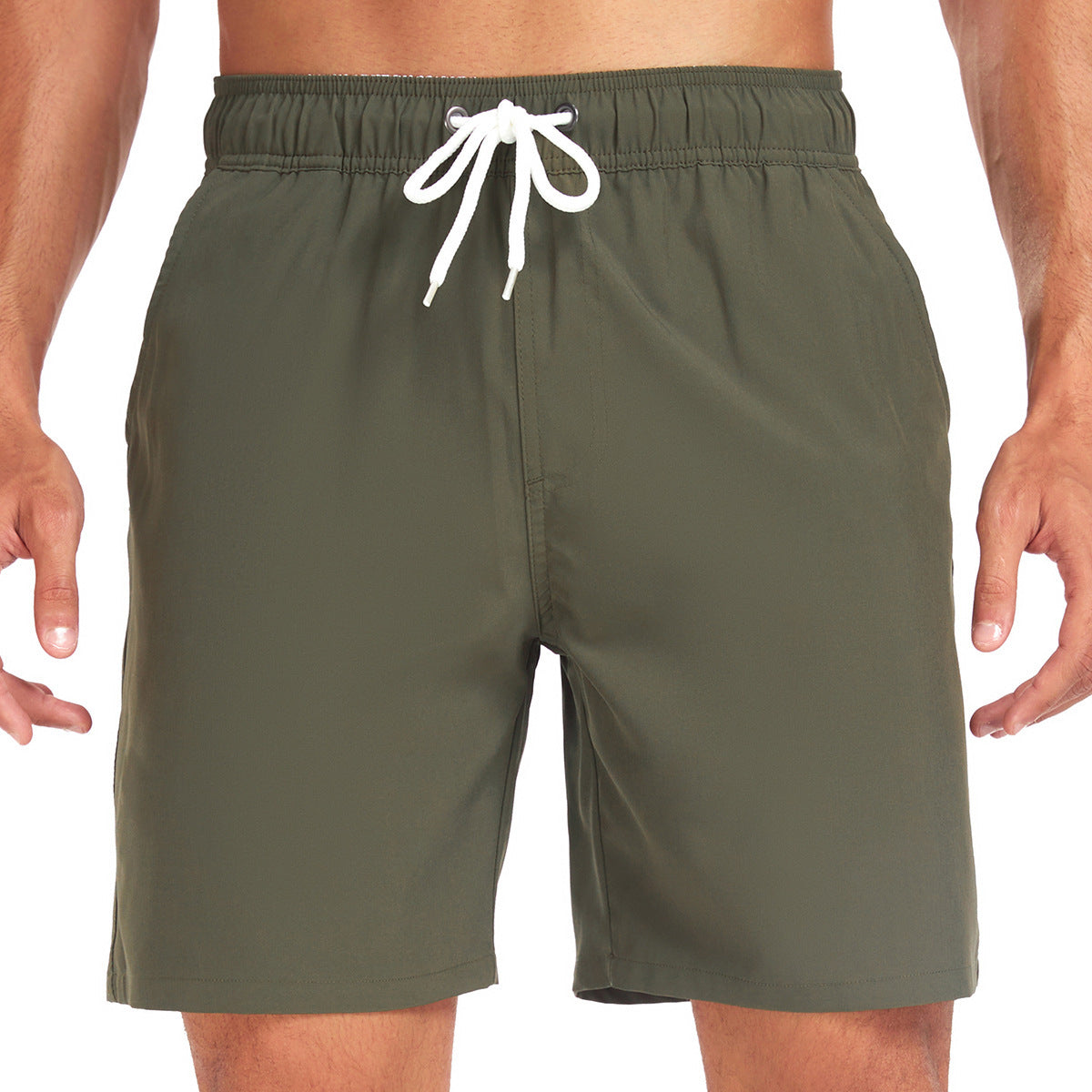 Herr Badeshorts med innerficka – Sportiga strandshorts med praktisk smartphone-ficka