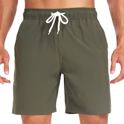 Herr Badeshorts med innerficka – Sportiga strandshorts med praktisk smartphone-ficka