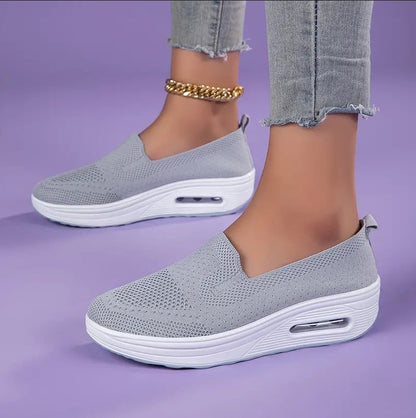 Damen Bequeme Slip-On Sneaker für Alltag und Steharbeit – Orthopädische Komfortschuhe