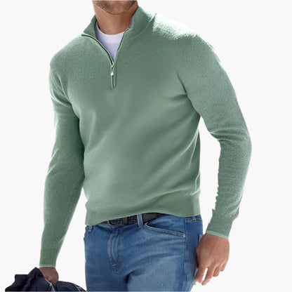 Herren Strickpullover mit Reißverschluss – Eleganter Freizeit- und Business-Look