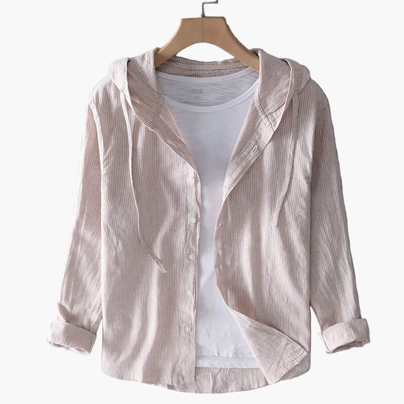 Herren Freizeit-Hemd mit Kapuze – Lässiger Stil für Alltag und Freizeit