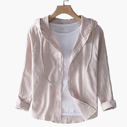 Herren Freizeit-Hemd mit Kapuze – Lässiger Stil für Alltag und Freizeit