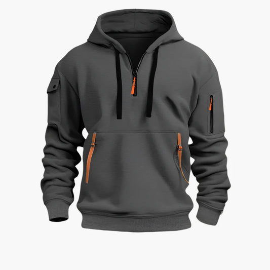 Herren Kapuzenpullover mit Reißverschluss – Funktionaler Freizeit-Hoodie für Alltag & Outdoor