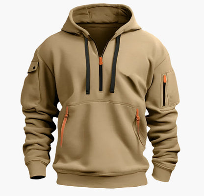 Herren Kapuzenpullover mit Reißverschluss – Funktionaler Freizeit-Hoodie für Alltag & Outdoor