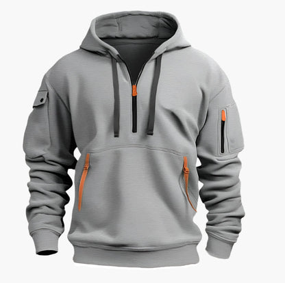 Herren Kapuzenpullover mit Reißverschluss – Funktionaler Freizeit-Hoodie für Alltag & Outdoor