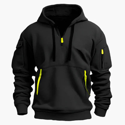 Herren Kapuzenpullover mit Reißverschluss – Funktionaler Freizeit-Hoodie für Alltag & Outdoor