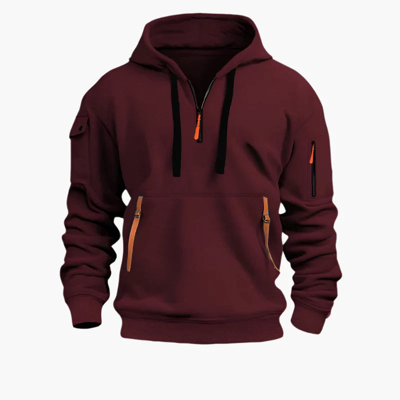 Herren Kapuzenpullover mit Reißverschluss – Funktionaler Freizeit-Hoodie für Alltag & Outdoor