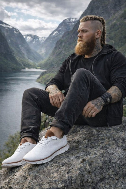 Heren Sneakers Sportief Low-Cut Vrijetijdsschoenen voor Dagelijks Gebruik