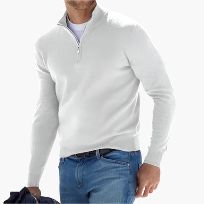 Herren Strickpullover mit Reißverschluss – Eleganter Freizeit- und Business-Look