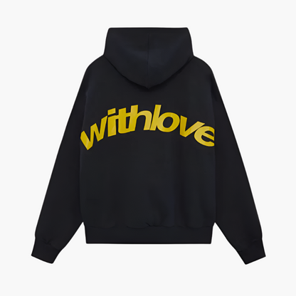 Unisex Streetstyle Hoodie With Love – Lässiger Kapuzenpullover für Alltag & Freizeit