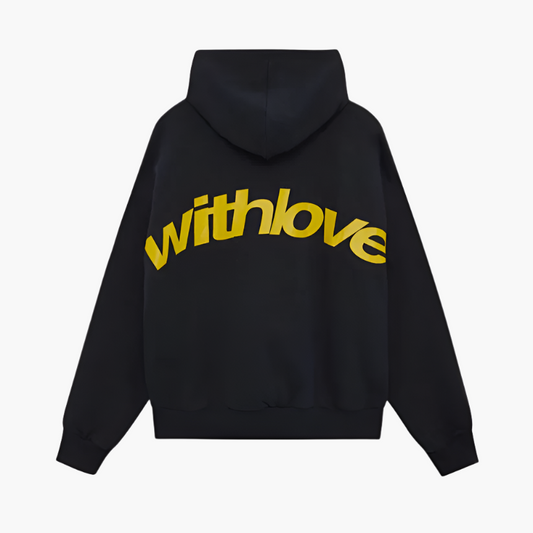Unisex Streetstyle Hoodie With Love – Lässiger Kapuzenpullover für Alltag & Freizeit