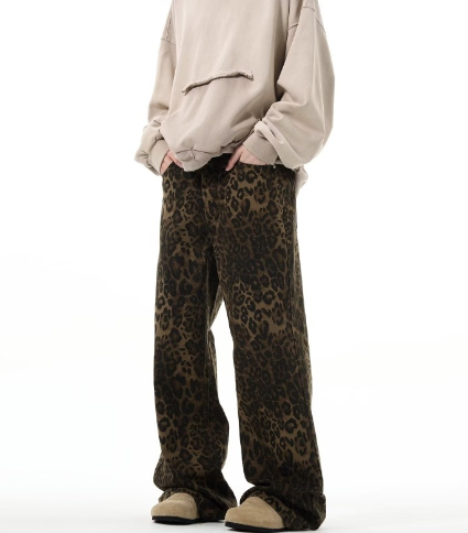 Irina - Jeans con motivo leopardato