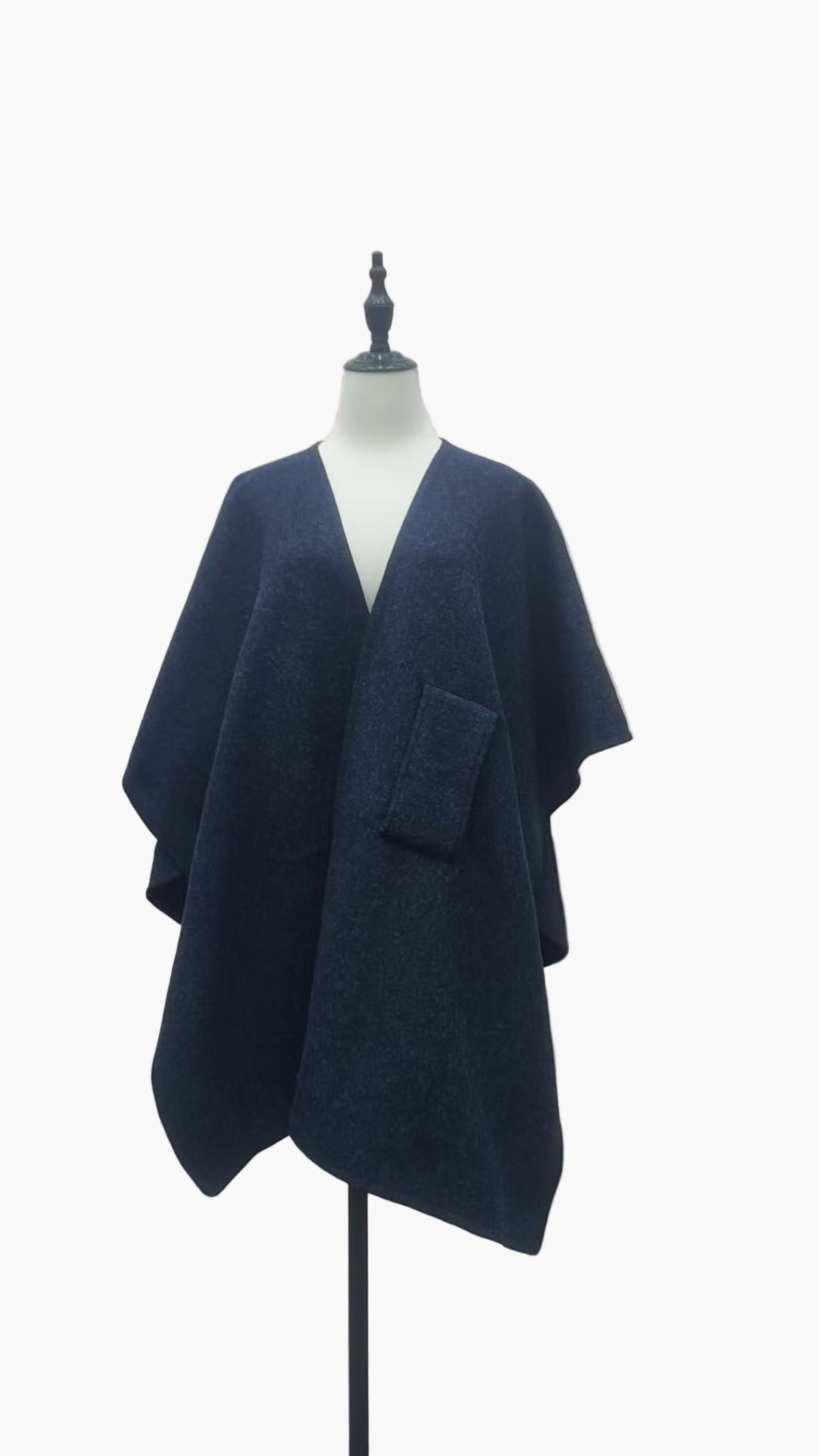 Poncho-écharpe pour femme avec boucle – Accessoire de mode élégant et polyvalent pour toutes saisons