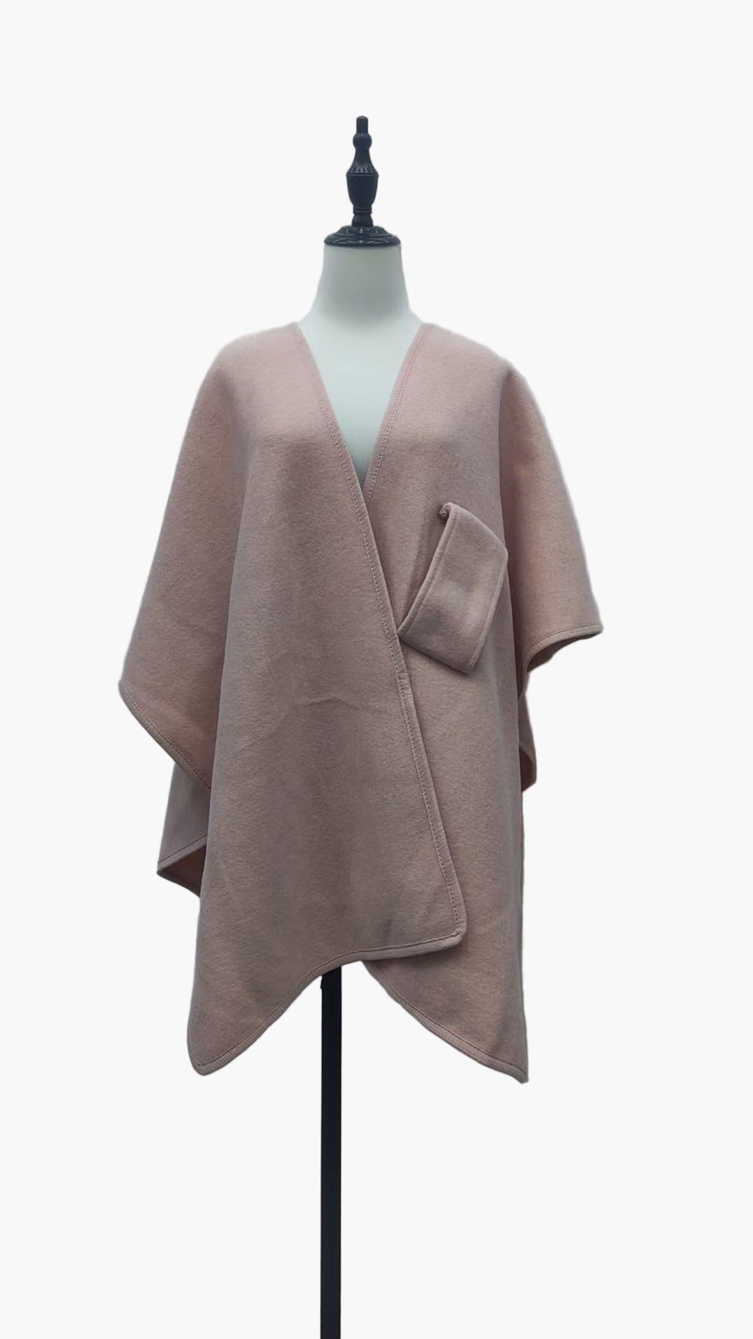 Poncho-écharpe pour femme avec boucle – Accessoire de mode élégant et polyvalent pour toutes saisons