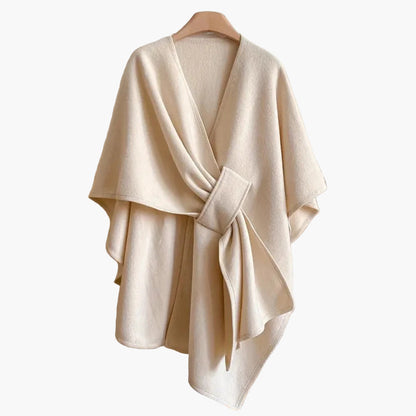 Poncho-écharpe pour femme avec boucle – Accessoire de mode élégant et polyvalent pour toutes saisons