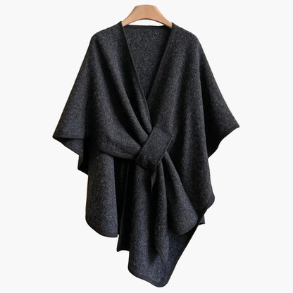 Poncho-écharpe pour femme avec boucle – Accessoire de mode élégant et polyvalent pour toutes saisons