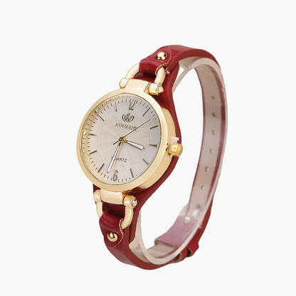 Damen Armbanduhr Vintage Stil Minimalistisch – Klassische Quarzuhr für Alltag & Business