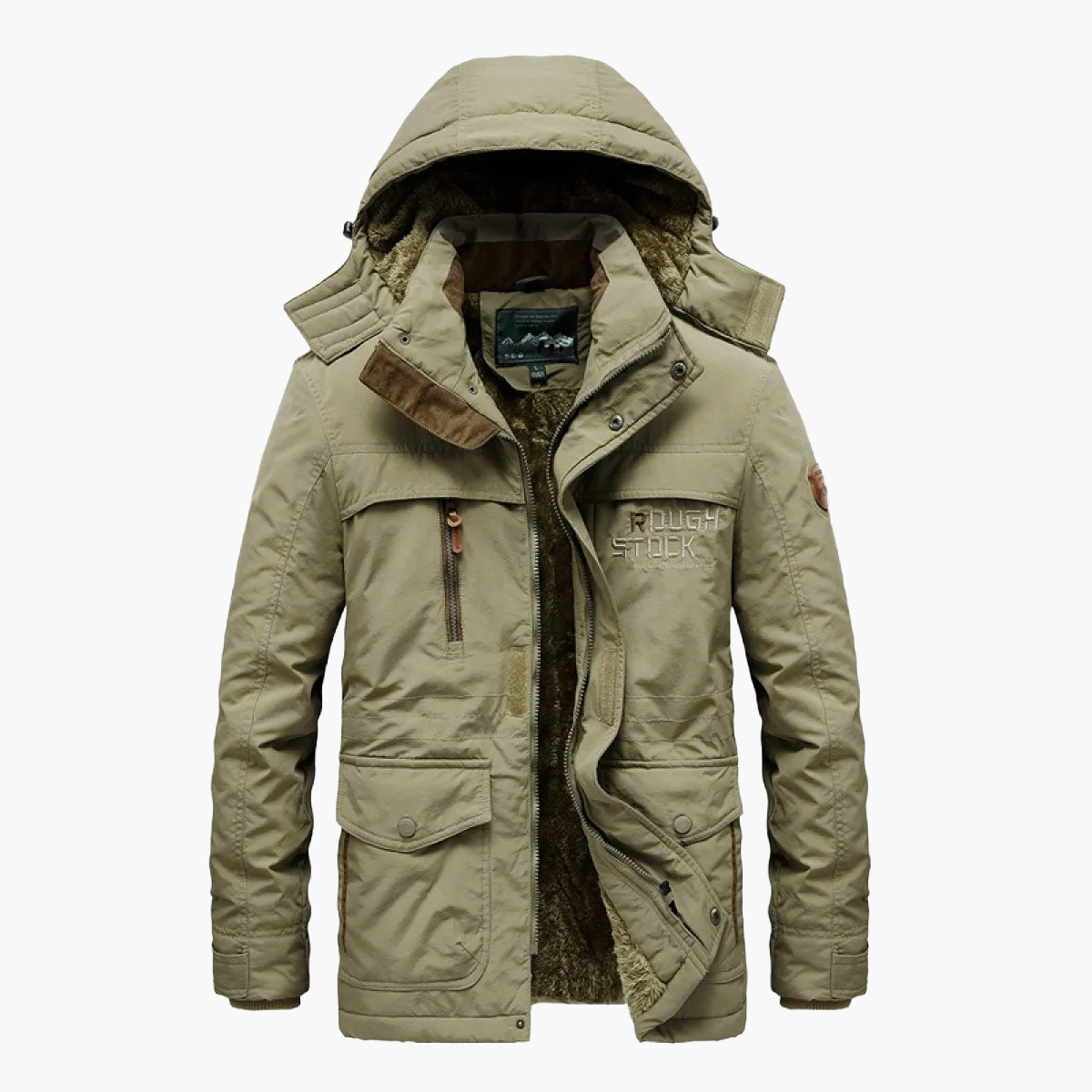 Herren Winterjacke Outdoor Parka mit Kapuze – Robuster Freizeitmantel für kalte Tage