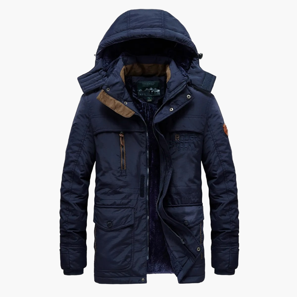 Herren Winterjacke Outdoor Parka mit Kapuze – Robuster Freizeitmantel für kalte Tage