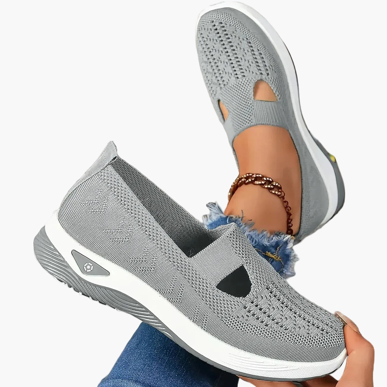 Damen Bequeme Orthopädische Atmungsaktive Slipper für Alltag, Sport & Freizeit – Rutschfest & Fußfreundlich