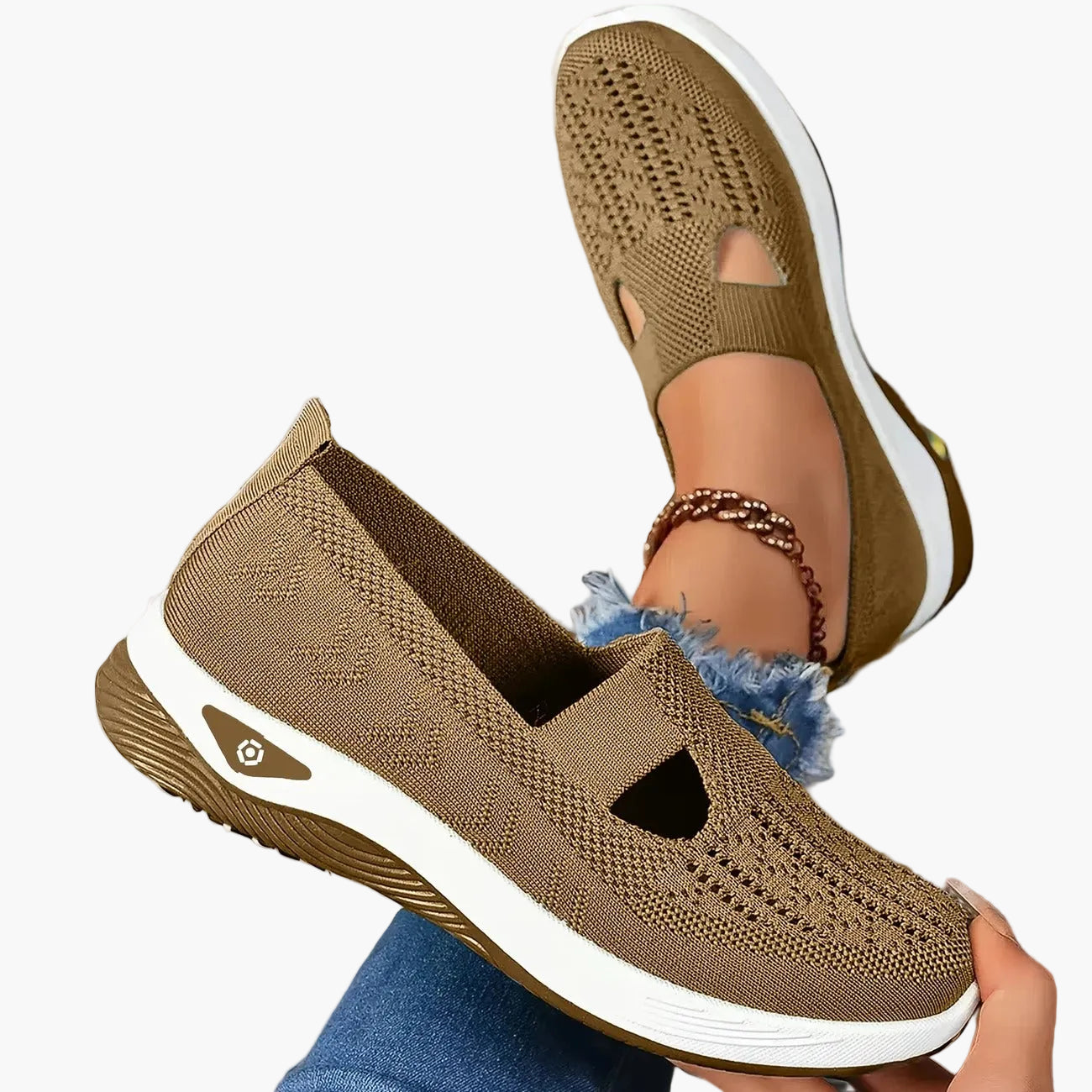 Damen Bequeme Orthopädische Atmungsaktive Slipper für Alltag, Sport & Freizeit – Rutschfest & Fußfreundlich