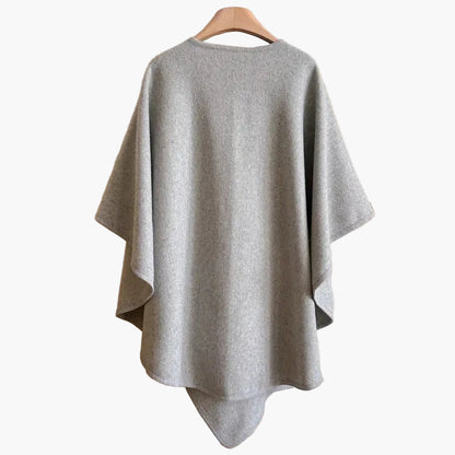 Poncho-écharpe pour femme avec boucle – Accessoire de mode élégant et polyvalent pour toutes saisons