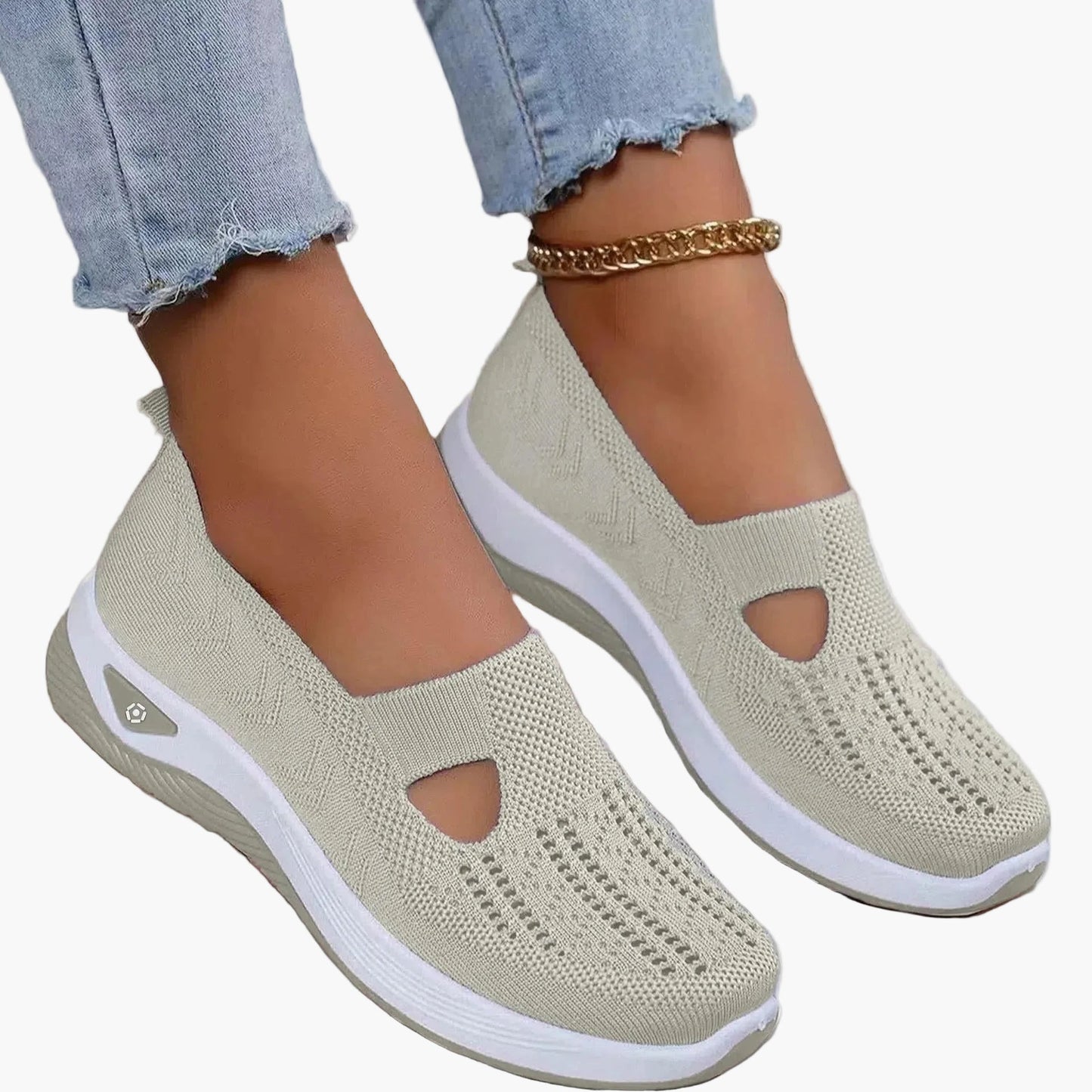 Damen Bequeme Orthopädische Atmungsaktive Slipper für Alltag, Sport & Freizeit – Rutschfest & Fußfreundlich