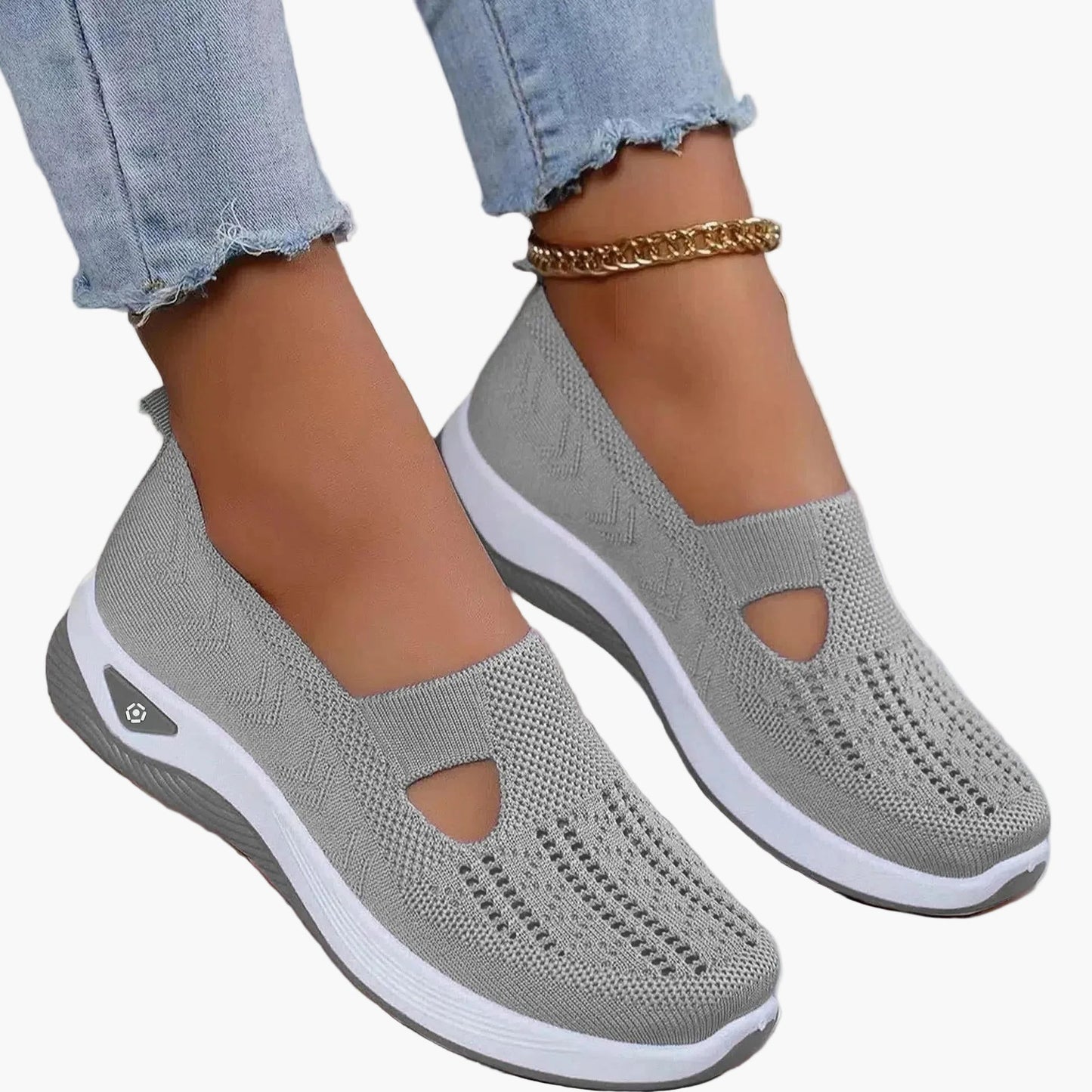 Damen Bequeme Orthopädische Atmungsaktive Slipper für Alltag, Sport & Freizeit – Rutschfest & Fußfreundlich