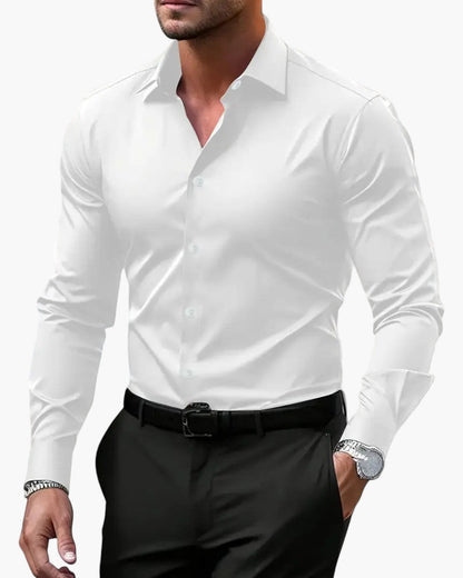 Herren Businesshemd Slim Fit – Elegantes Langarmhemd für Büro & Abend