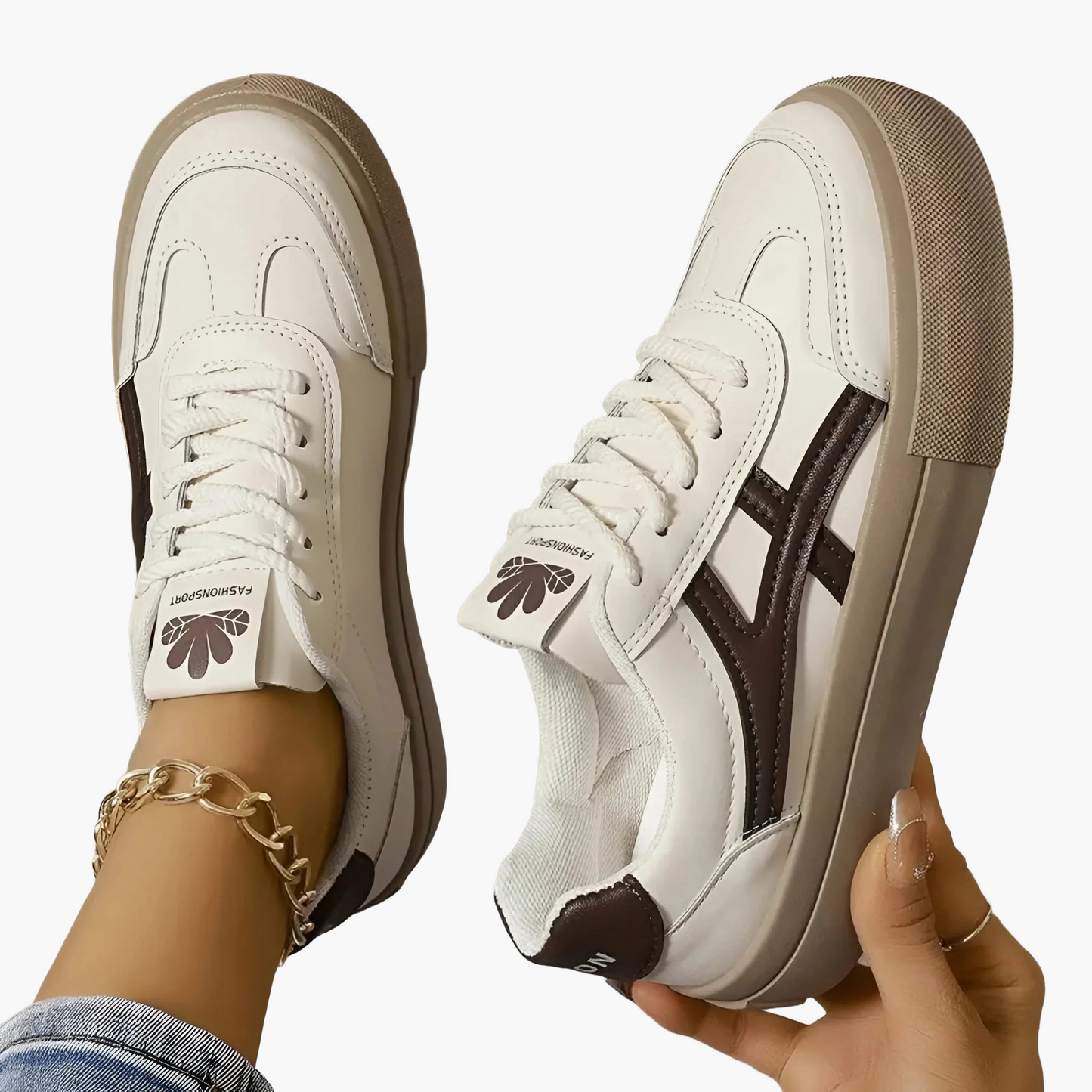 Dames Sneakers Vrijetijd Comfortschoenen met orthopedische ondersteuning – Modieus design voor dagelijks gebruik en wandelingen