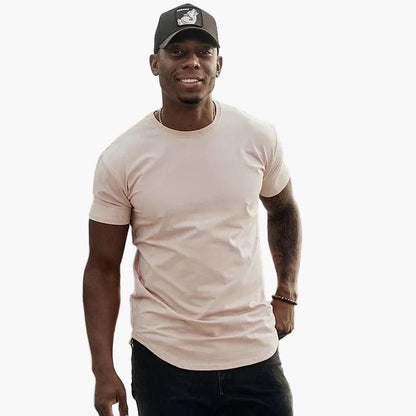 T-shirt fitness da uomo con taglio atletico – Maglietta casual aderente per sport e tutti i giorni