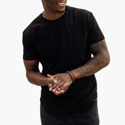 T-shirt fitness da uomo con taglio atletico – Maglietta casual aderente per sport e tutti i giorni