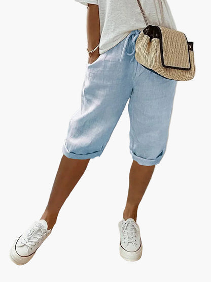 Dam bermudashorts med dragsko – Avslappnad & bekväm för fritid och semester